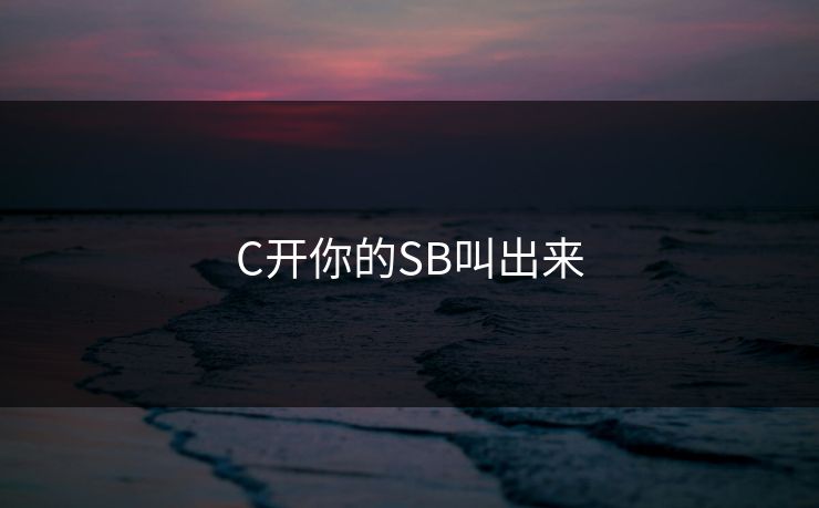 C开你的SB叫出来